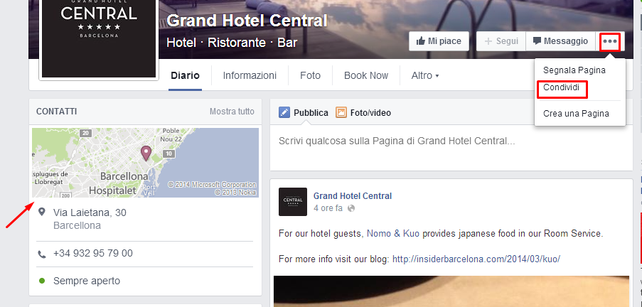 Nuove pagine Facebook per hotel